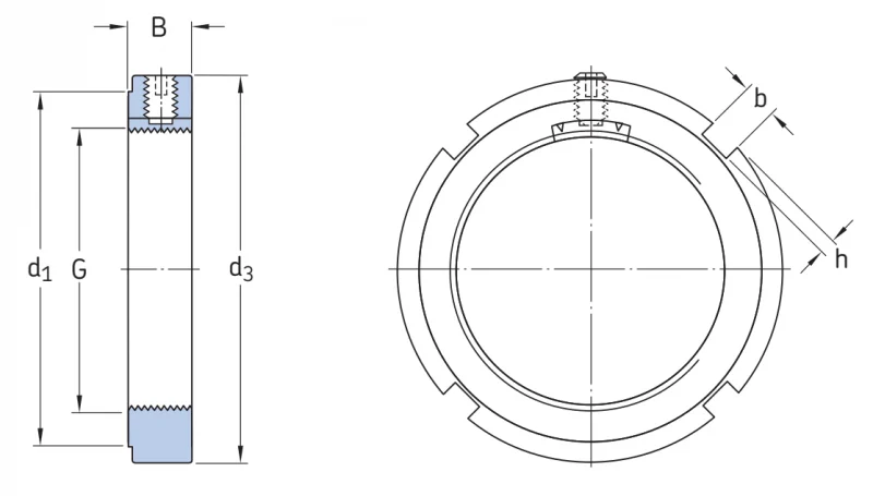 Стопорные гайки KMK2 SKF